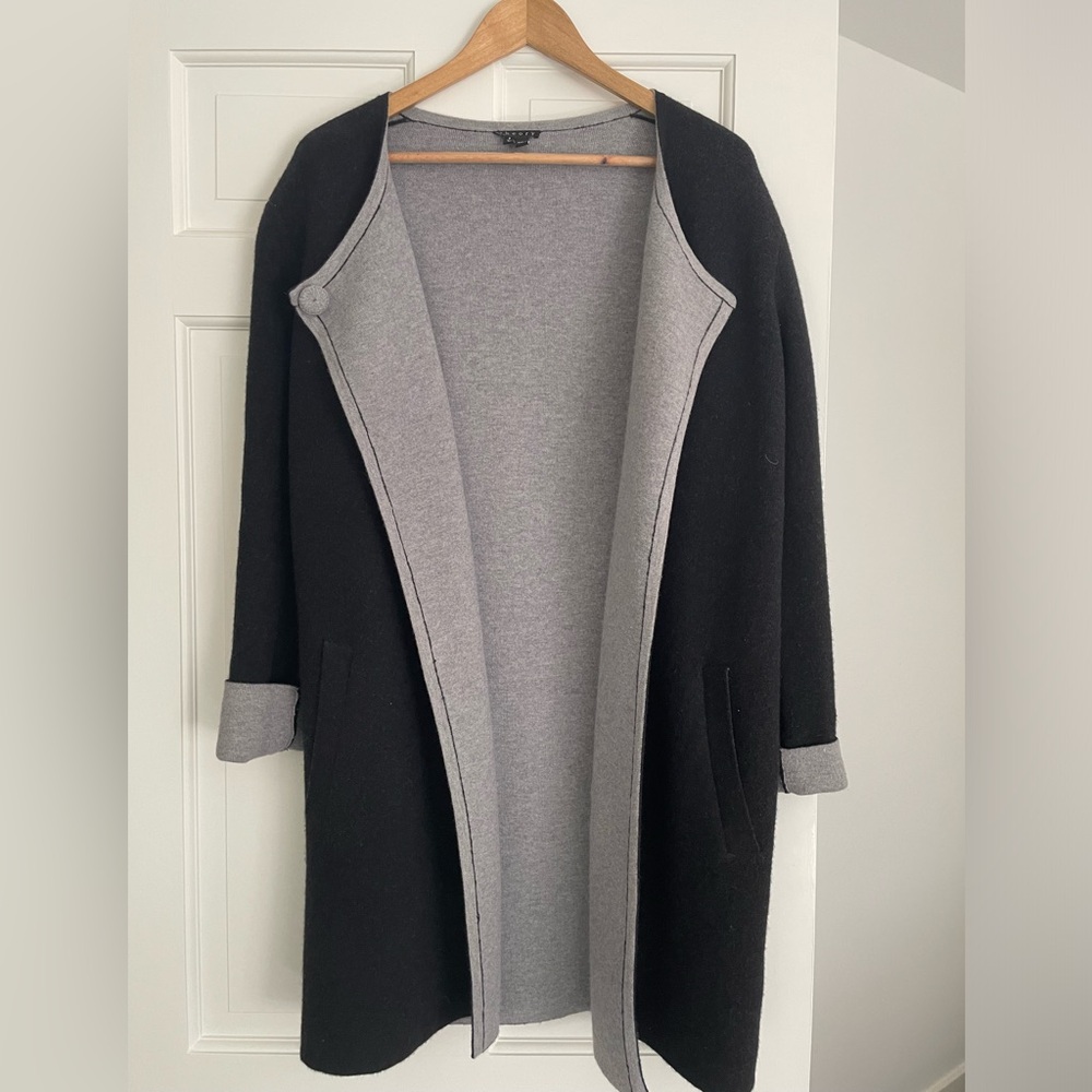 Theory Nyma K. Two-Tone Felt Coat size P